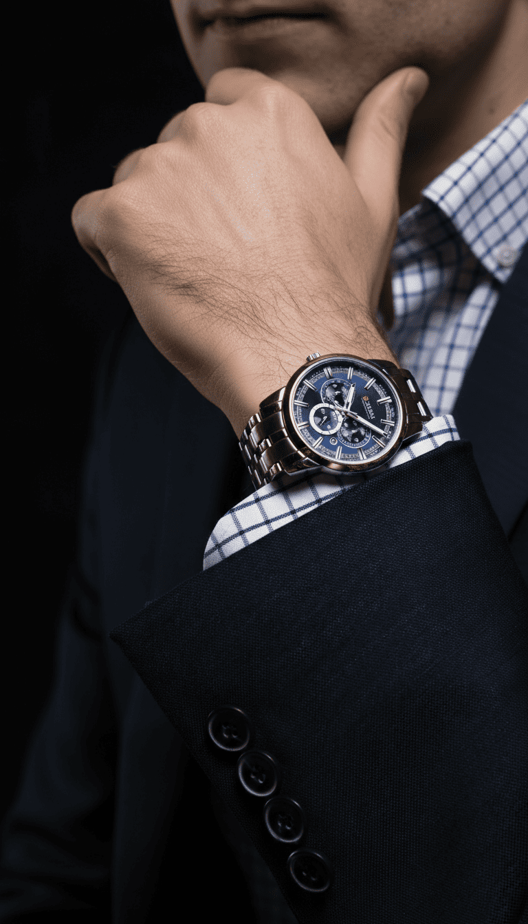 Reloj hombre cronógrafo casual/elegante - Curren 8355