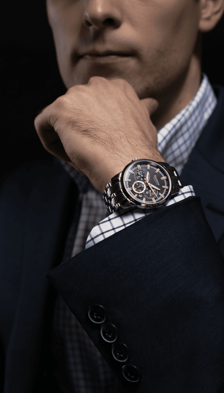 Reloj hombre cronógrafo casual/elegante - Curren 8355
