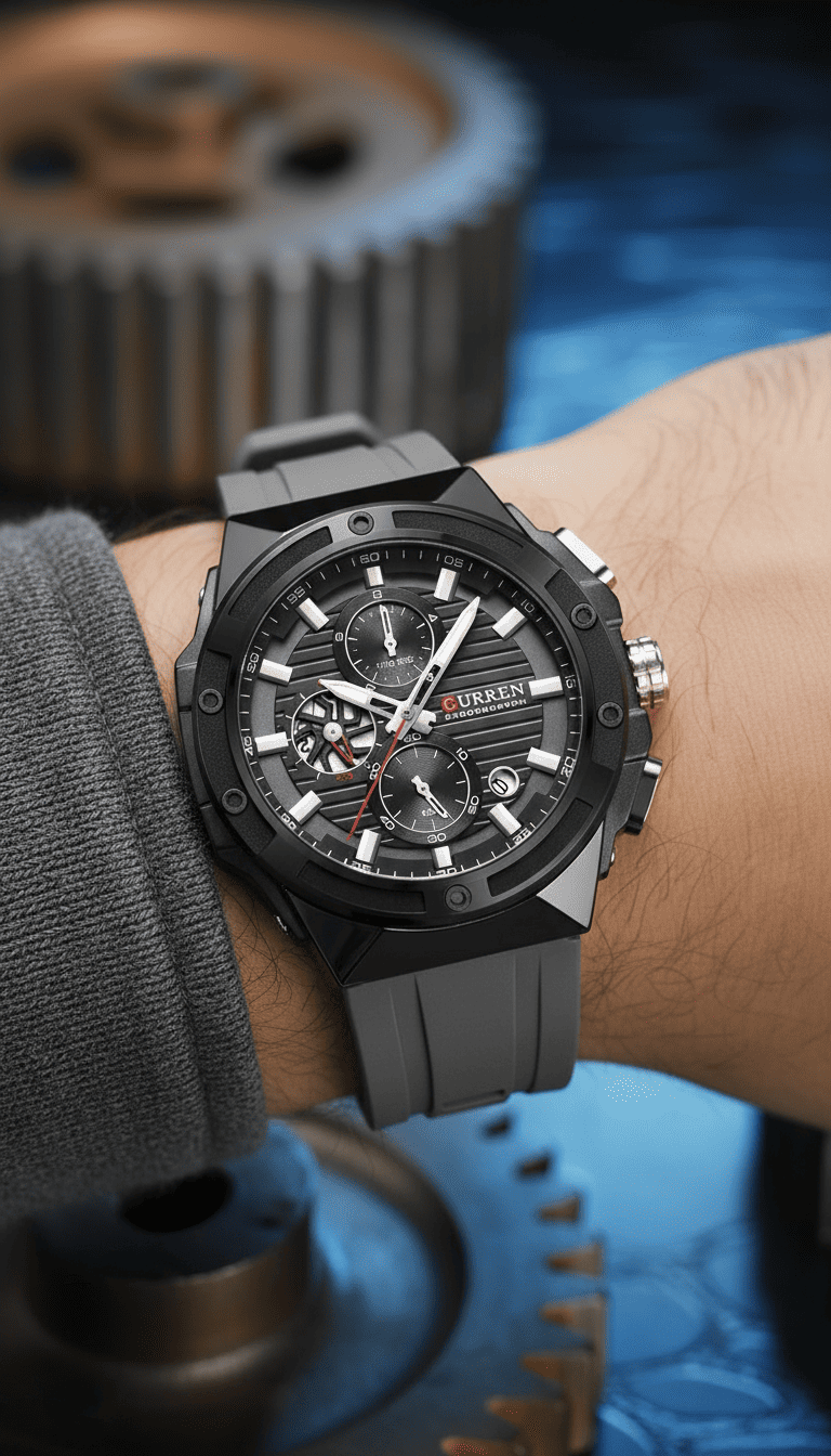 Reloj hombre cronógrafo deportivo y de moda - Curren 8462