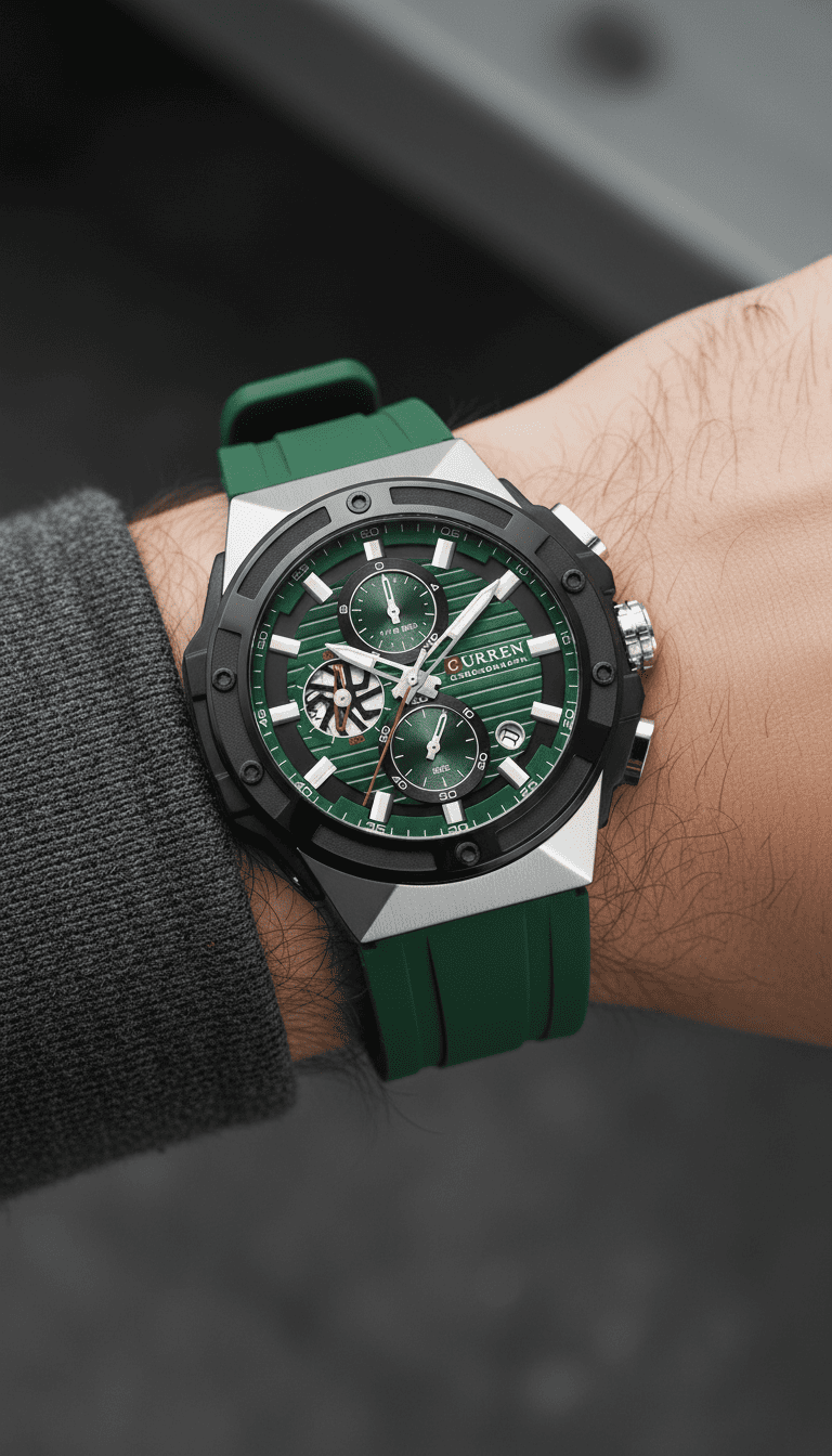 Reloj hombre cronógrafo deportivo y de moda - Curren 8462