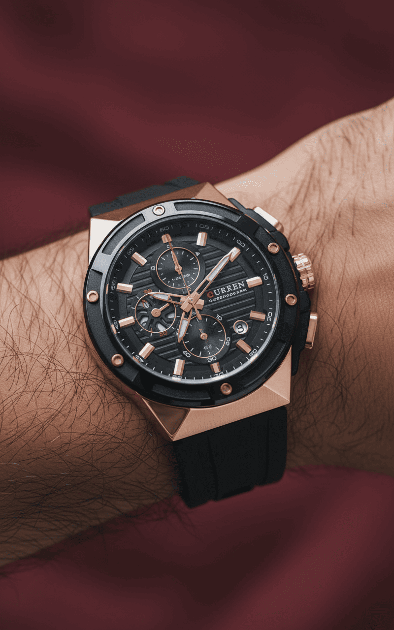 Reloj hombre cronógrafo deportivo y de moda - Curren 8462
