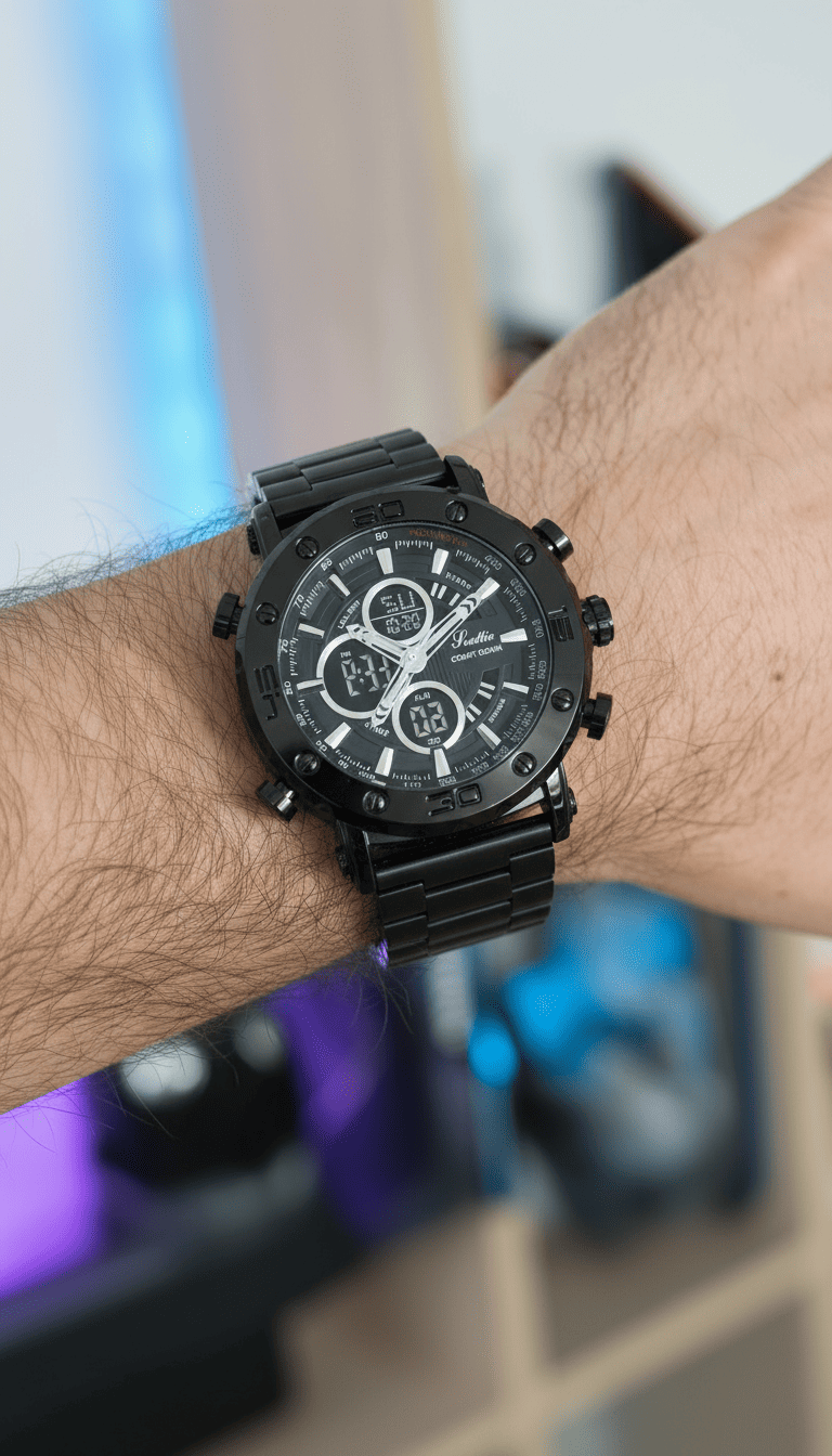 Reloj unisex deportivo-táctico dual time -  Scottie 1636